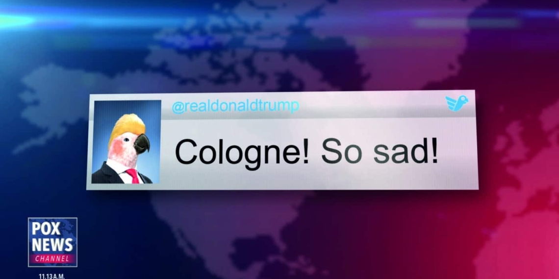 Trump als Papagai
