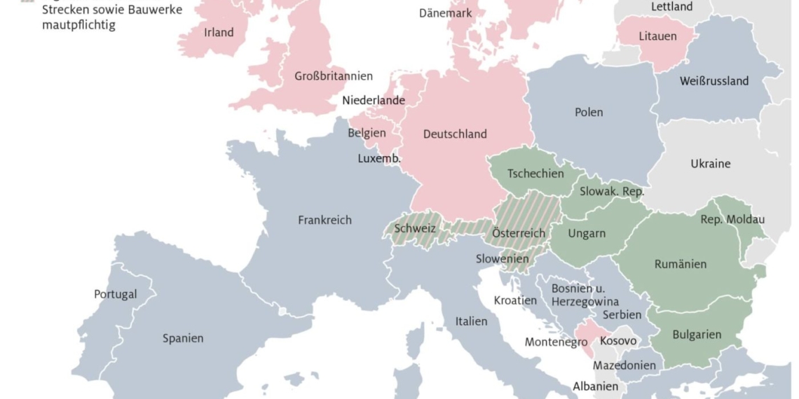 Mautländer in Europa