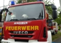 Ein Löschfahrzeug der Feuerwehr Friedrichsthal