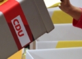 Wahlurne auf CDU