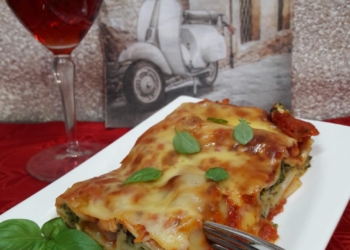 Spinat-Hüttenkäse-Lasagne