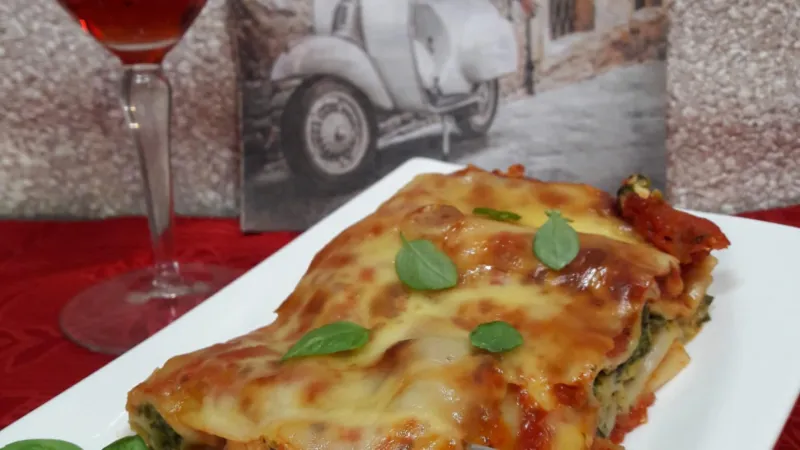 Rezept: Spinat-Hüttenkäse-Lasagne 2 Spinat-Hüttenkäse-Lasagne