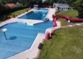 Das Friedrichsthaler Freibad von Oben