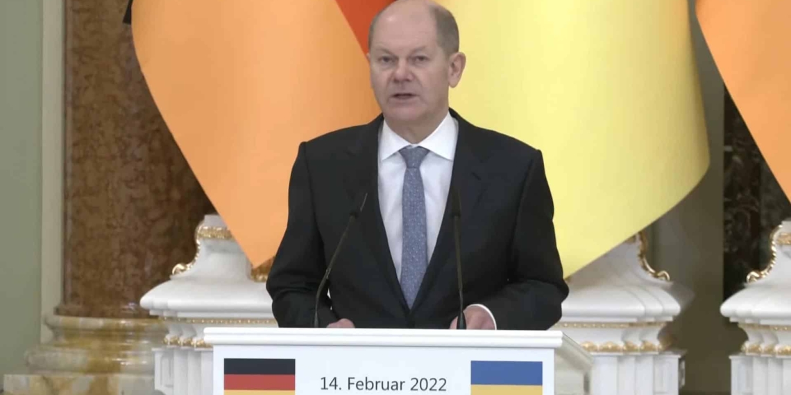 Olaf Scholz am 14.02.2022 in Kiew, über dts