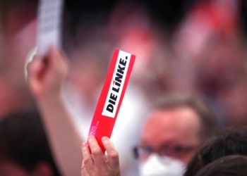 Abstimmung auf Linke-Parteitag in Erfurt 2022, über dts
