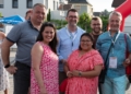 V.l.n.r.: Jörn Walter (SPD Friedrichsthal), Dr. Carolin Leberger, Reinhold Jost (Innenminister), Flora Schröder (MdL), Pascal Arweiler (MdL) & Bürgermeister Christian Jung (SPD)