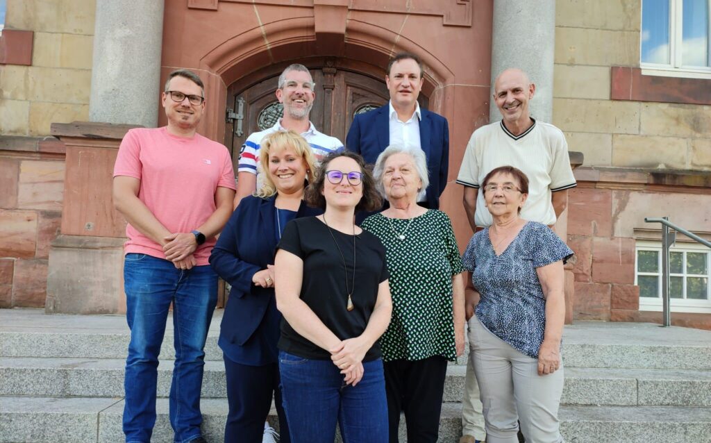 hintere Reihe v.l.n.r.: Sascha Veith, Jochen Donnevert, Daniel Jung, Bernhard Vincent Vordere Reihe v.l.n.r.: Jacqueline Reimann-Jung, Elsa Wainer, Elisabeth Junk, Gerlinde Plein-  Erdmann | Bild: CDU-Stadtverband Friedrichsthal