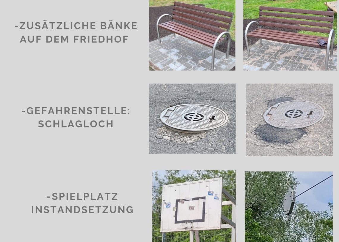 Bürger für Friedrichsthal: Neue Parkbänke