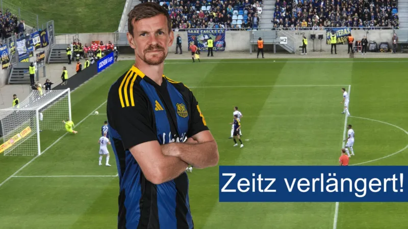 Manuel Zeitz vorzeitig bis 2026 beim 1. FC Saarbrücken verlängert