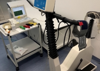 Fahrradergometer für Belastungs-EKG (Archiv)