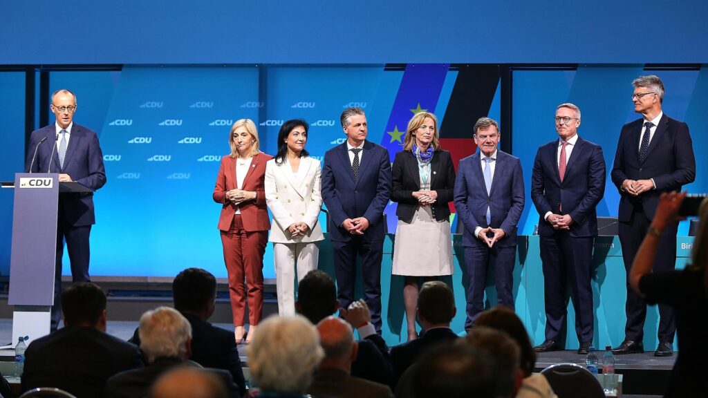 Friedrich Merz und seine Minister am 28.04.2025