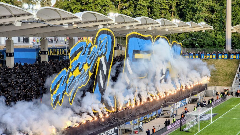 Relegation 23.05.2025: 1. FC Saarbrücken - Eintracht Braunschweig | Bild: Roberto