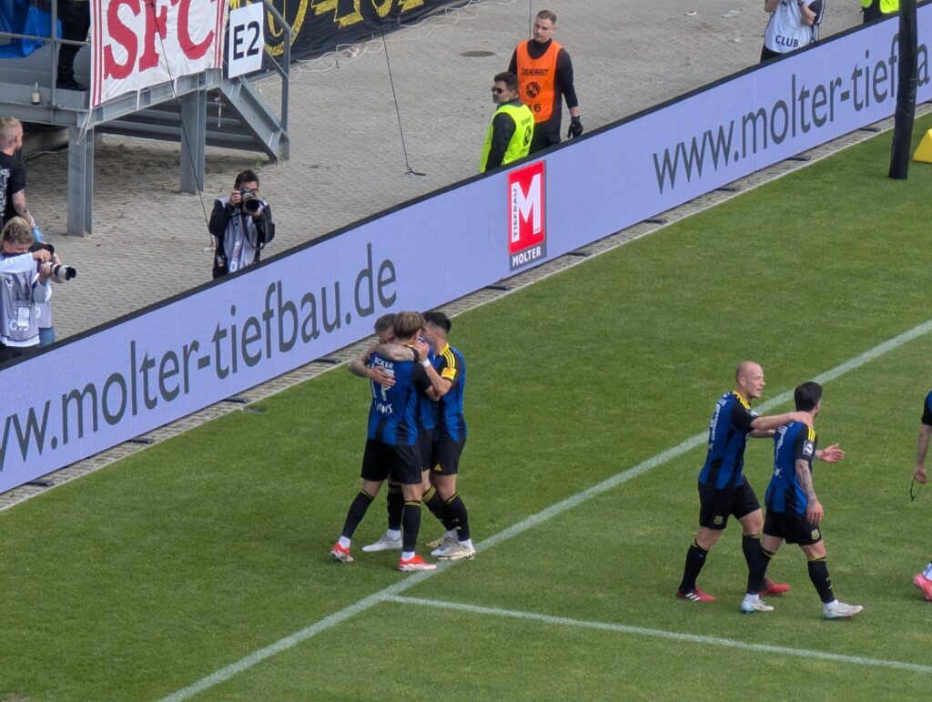 Siegtreffer zum 2:1 gegen Borussia Dortmund 2 | Bild: Regio-Journal
