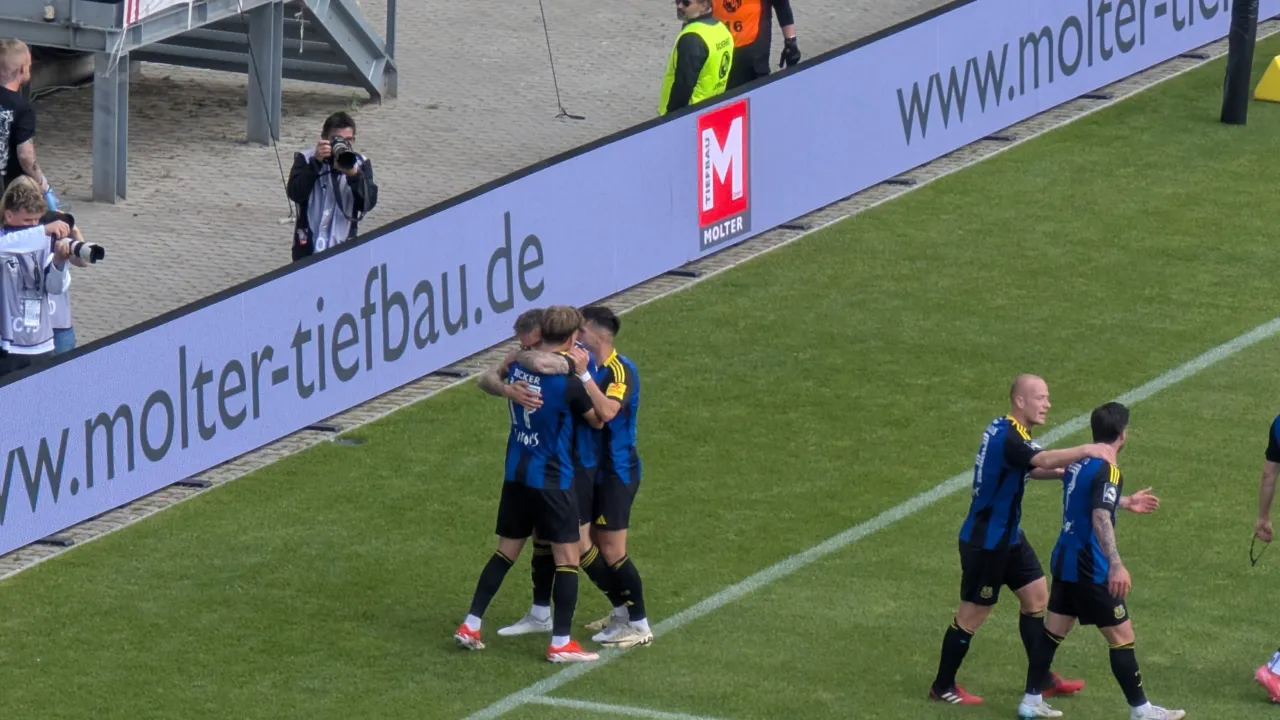 Siegtreffer zum 2:1 gegen Borussia Dortmund 2 | Bild: Regio-Journal