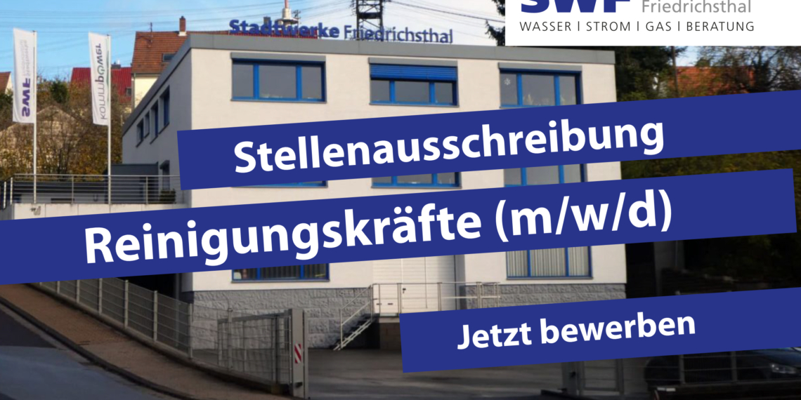 Aktuelle Stellenanzeigen der Stadtwerke Friedrichsthal