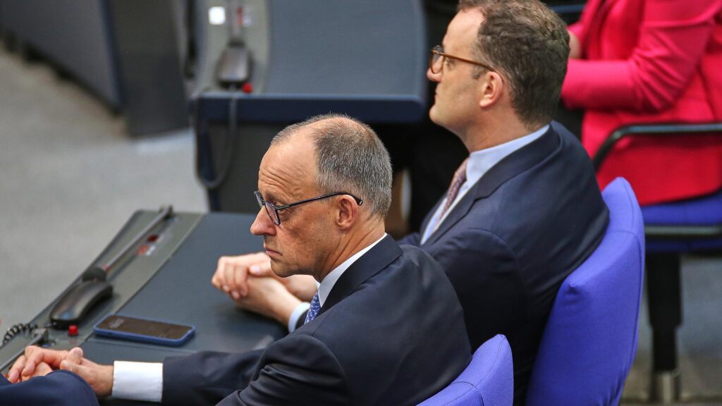 Friedrich Merz und Jens Spahn am 06.05.2025