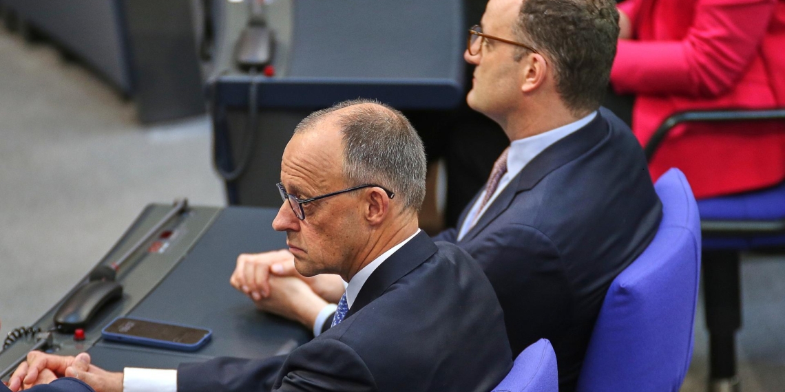 Friedrich Merz und Jens Spahn am 06.05.2025