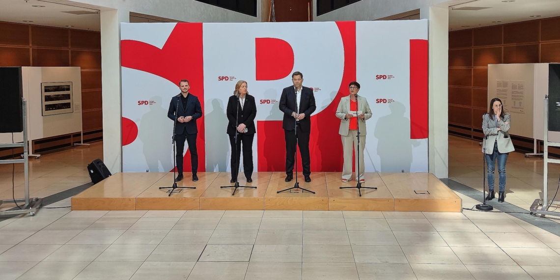 SPD-Pressekonferenz nach Gremiensitzung am 12.05.2025