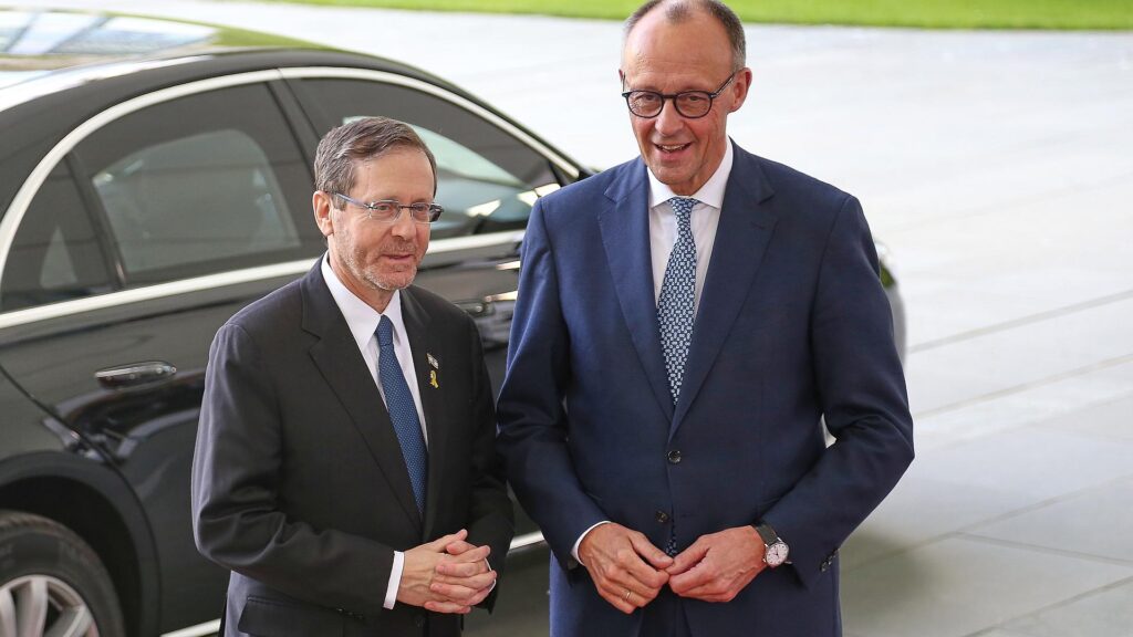 Isaak Herzog und Friedrich Merz am 12.05.2025