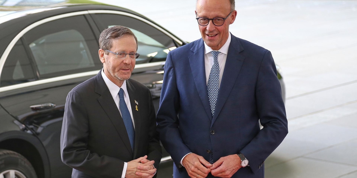 Isaak Herzog und Friedrich Merz am 12.05.2025