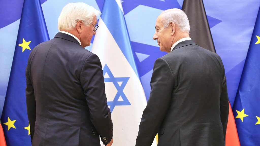 Frank-Walter Steinmeier und Benjamin Netanjahu am 13.05.2025
