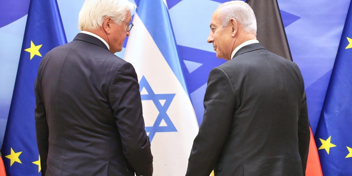 KORREKTUR: Bundespräsident drängt Netanjahu zum Ermöglichen von Gaza-Hilfen 1 Frank-Walter Steinmeier und Benjamin Netanjahu am 13.05.2025