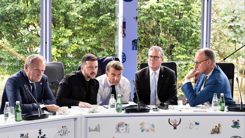 Europäische Staatslenker telefonieren mit Donald Trump am 16.05.2025