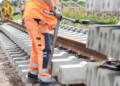 Bauarbeiten an einer Gleisanlage (Archiv)