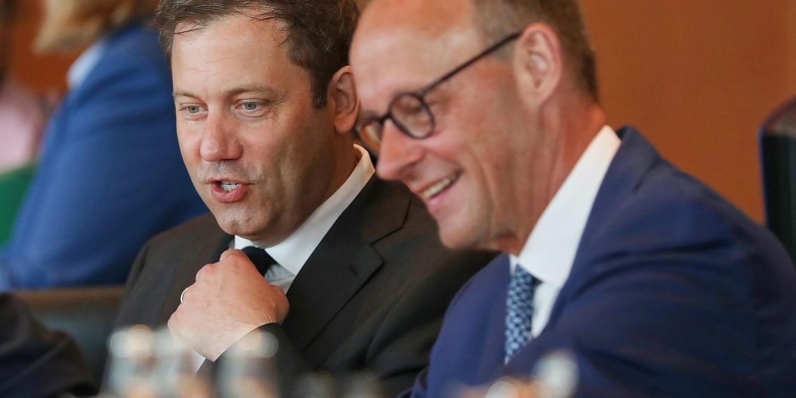 Lars Klingbeil und Friedrich Merz am 04.06.2025