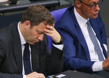 Lars Klingbeil und Friedrich Merz am 04.06.2025