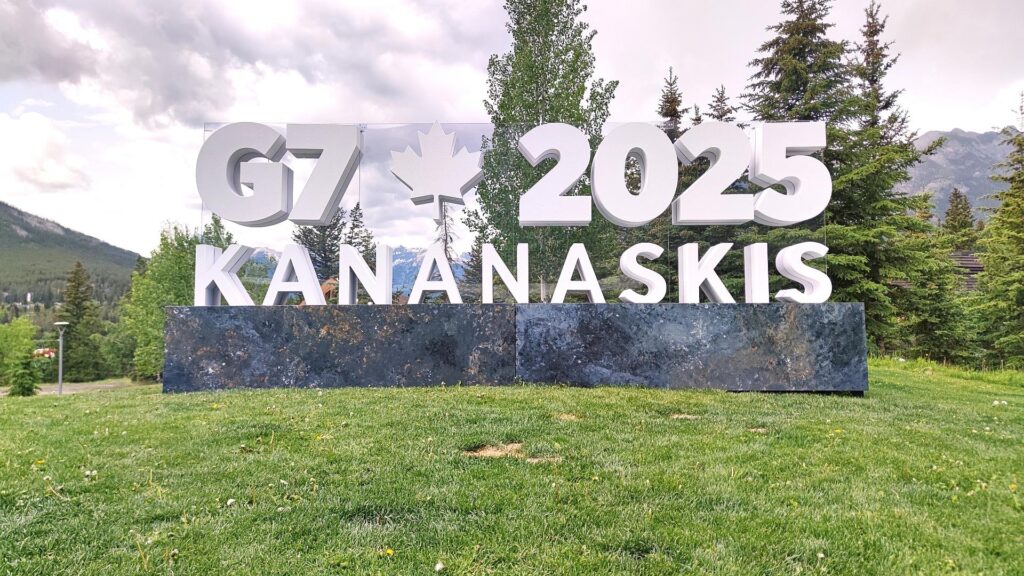 Logo von G7-Gipfel in Kanada im Juni 2025