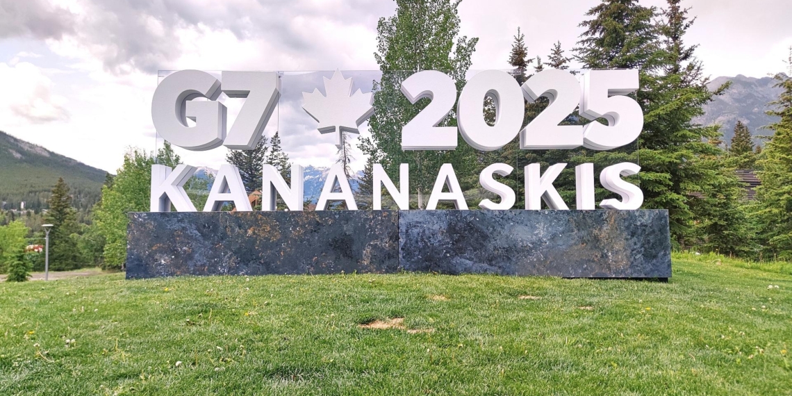 Logo von G7-Gipfel in Kanada im Juni 2025