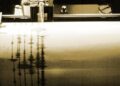 Seismograph bei der Aufzeichnung eines Erdbebens (Archiv)