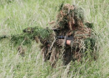 Getarnter Soldat (Archiv)