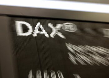 Anzeigetafel in der Frankfurter Börse
