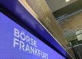 Anzeigetafel in der Frankfurter Börse