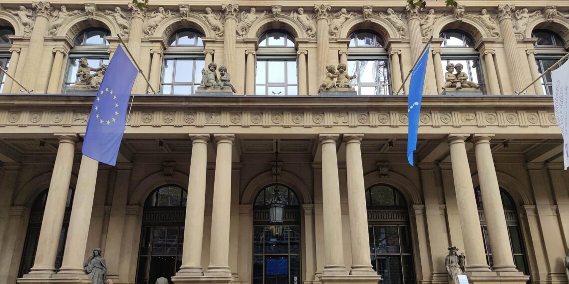 Frankfurter Börse am Börsenplatz in Frankfurt am Main