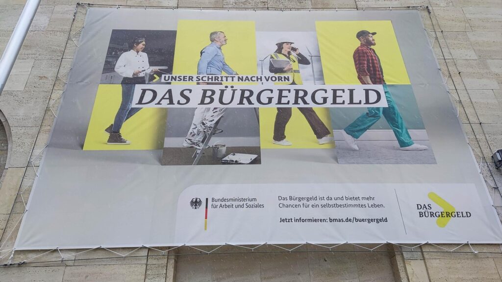 Werbung für das Bürgergeld (Archiv)