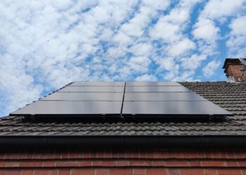 Solarzellen auf Hausdach (Archiv)