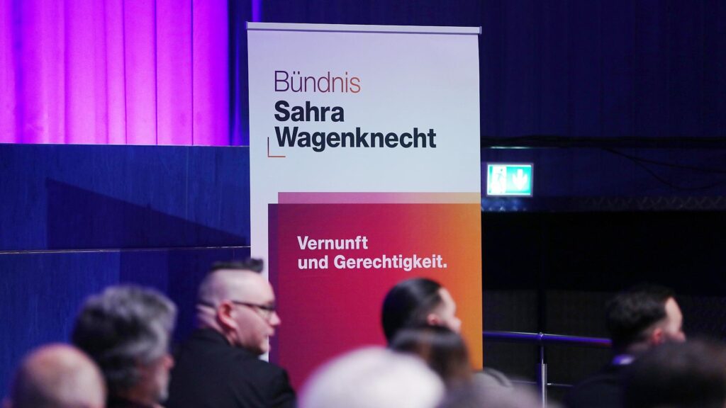 Logo auf BSW-Gründungsparteitag (Archiv)