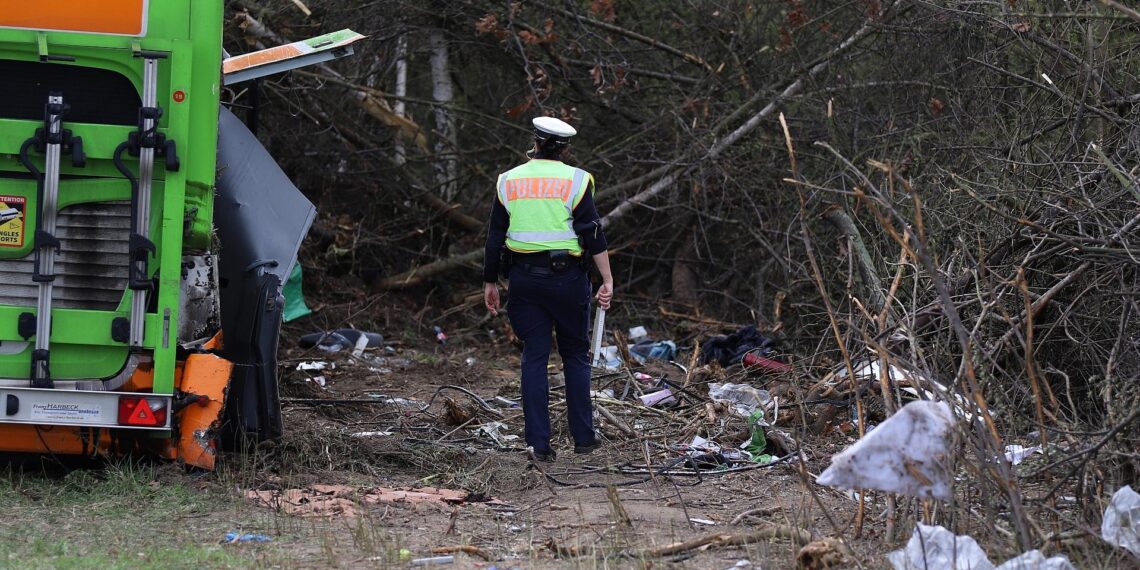 Tödlicher Unfall auf der A 9 bei Leipzig im März 2024 (Archiv)