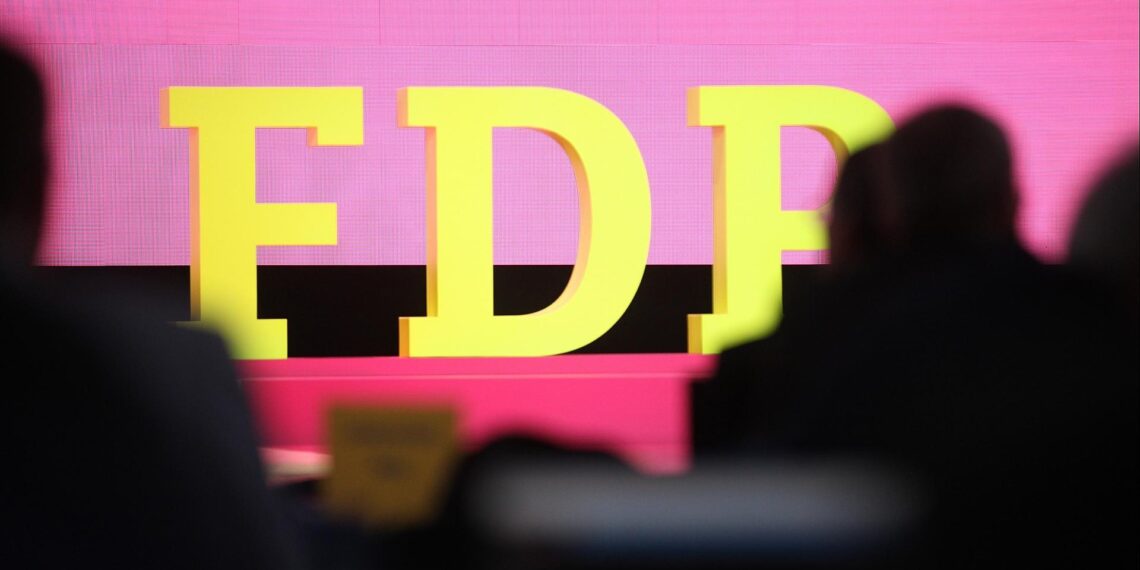 FDP-Logo auf Parteitag (Archiv)