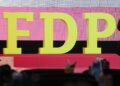 FDP-Logo auf Parteitag (Archiv)