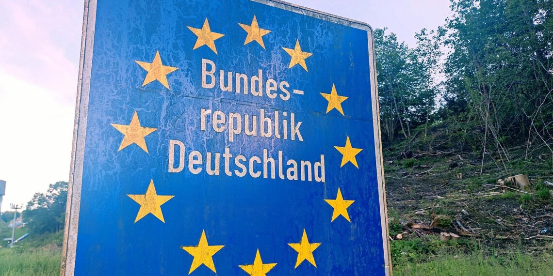 Grenzschild Bundesrepublik Deutschland (Archiv)