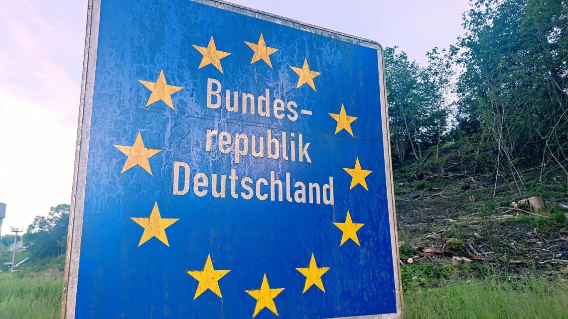 Grenzschild Bundesrepublik Deutschland (Archiv)