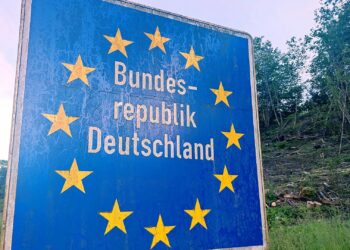 Grenzschild Bundesrepublik Deutschland (Archiv)