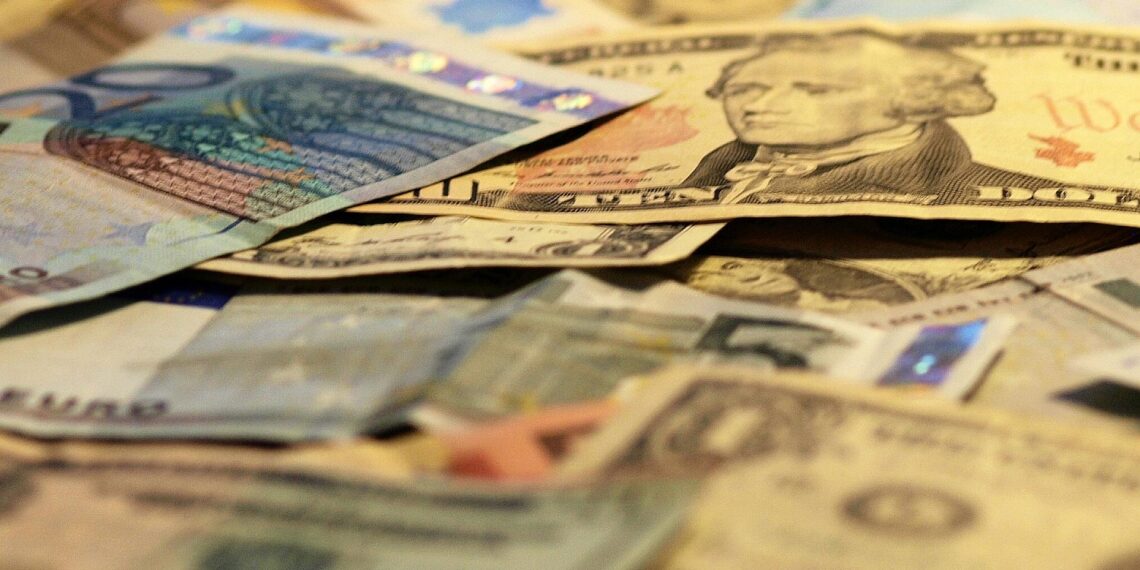Euro- und Dollarscheine (Archiv)