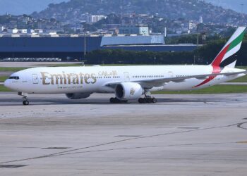 Flugzeug vom Emirates (Archiv)