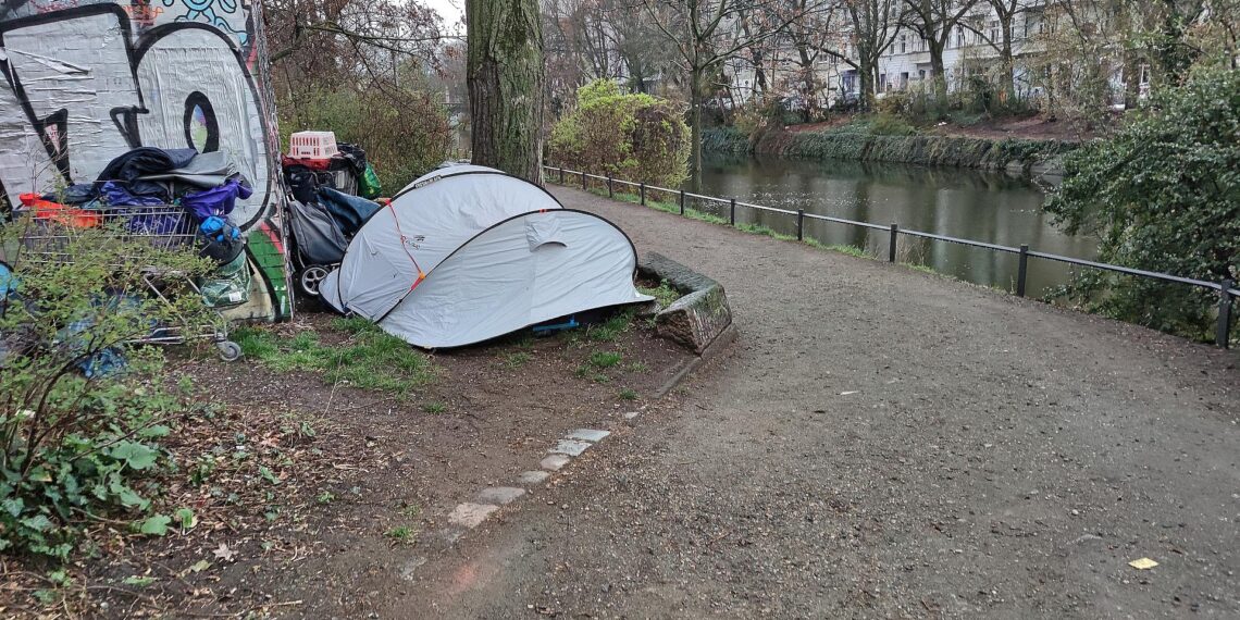 Obdachlose kampieren (Archiv)