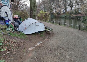 Obdachlose kampieren (Archiv)